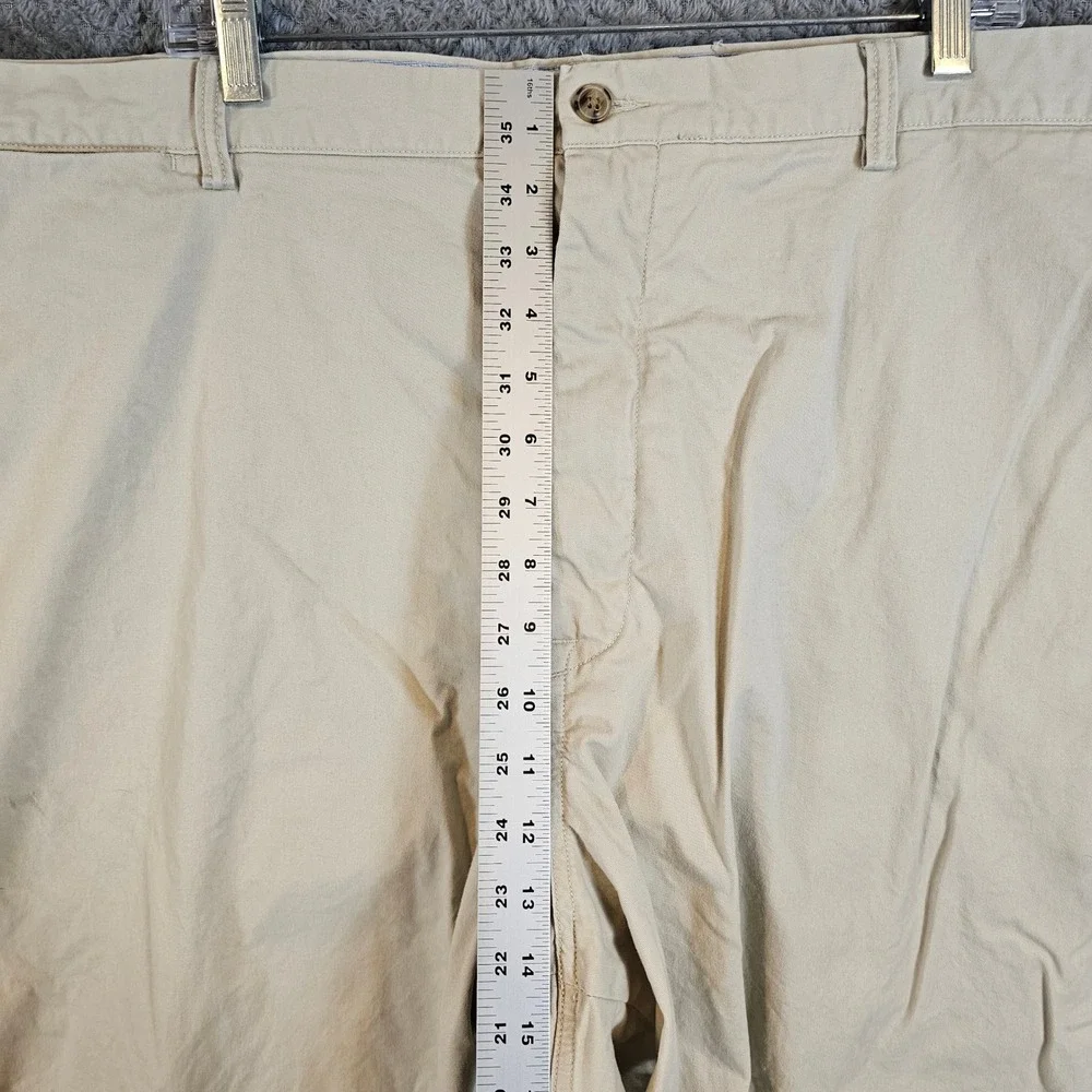 Polo Ralph Lauren Mens Classic Khaki Chino Pants Tan Cotton Twill Flat Front 50‎